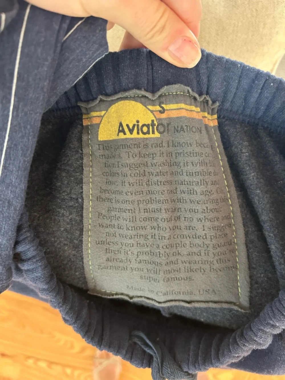 Aviator Nation 5 Stripe Sweatpants, S - Picture 4 of 4